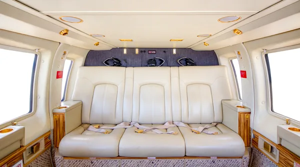 Cabin interior aboard a cruiser tied at the slip