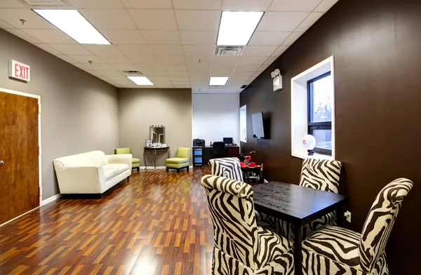 Client meeting room at a real estate brokerage