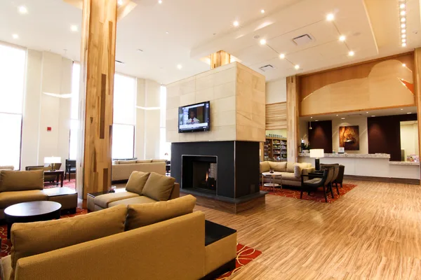 Studio apartment staged to show the full layout
