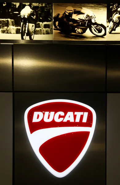 Accessories display near the dealership entrance