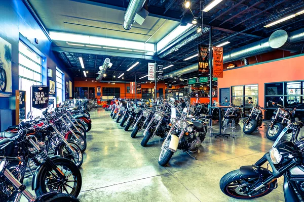 Sportbike row angled for an inventory feature