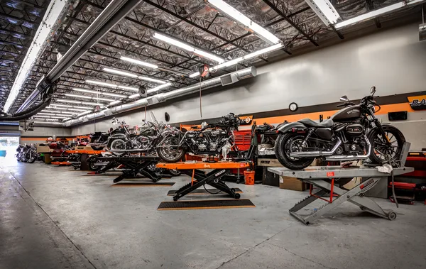 Register and counter area of a powersports retailer